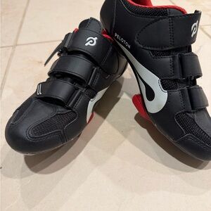 Peloton Cycling Shoes - Black and Red